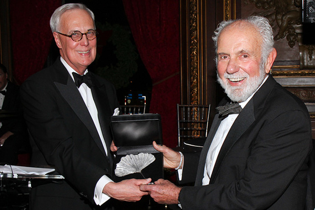 Stufano accepting award AnnivCelebration2014